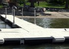 10  30’ out to a 20’ T.  2 SLX jet ski ports.  Dock bumpers and post covers.