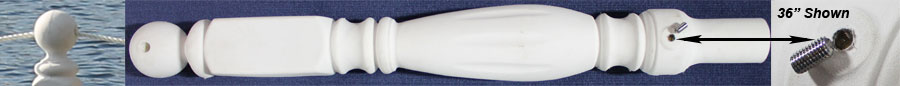 Dock pole detail